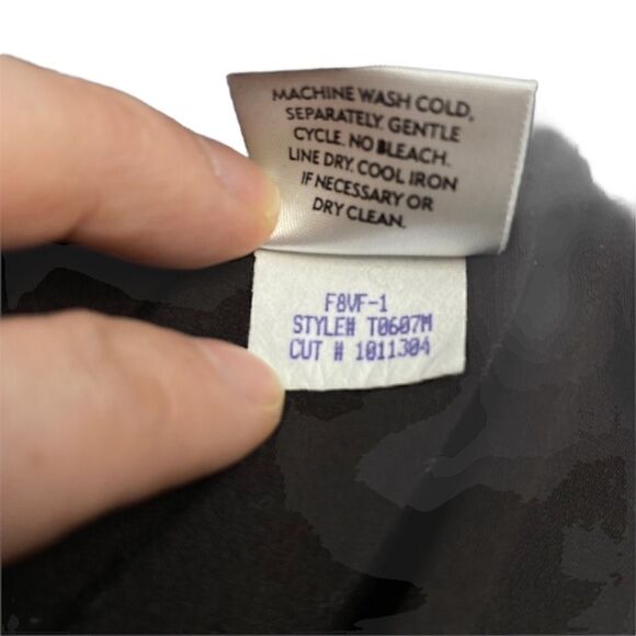 Eileen Fisher Rayon Brown Short Sleeve T-Shirt Blouse Womens Small Top - Picture 7 of 9